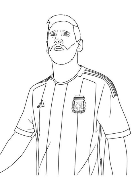 Messi Coloring Pages Dibujos Faciles A Color Futbol Para Colorear Messi