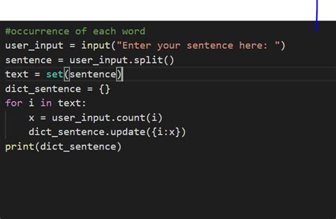 A Python Program To Count The Occurrences Of Each Word In A Given String Sentence And Stores The