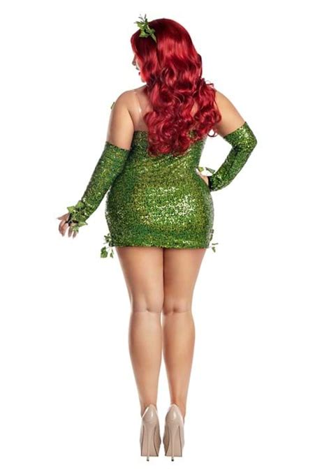 Women S Plus Size Poisonous Villain Costume Dress