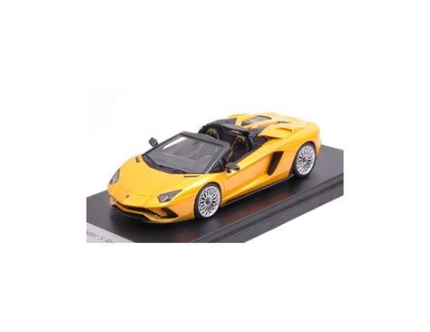 Looksmart LS482E LAMBORGHINI AVENTADOR S ROADSTER NEW GIALLO ORION 1 43