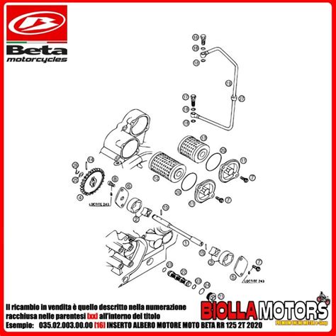 Ingranaggio Pompa Olio T Moto Beta Rr T