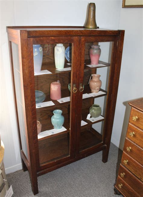 Antique Mission Style Curio Cabinet Cabinets Matttroy