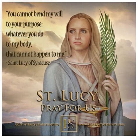 Happy Feast Day Saint Lucy Saint Quotes Catholic Saint Lucy Saint