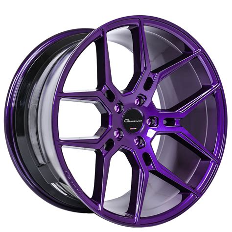 2022 Staggered Giovanna Wheels Haleb Custom Dark Purple Metallic