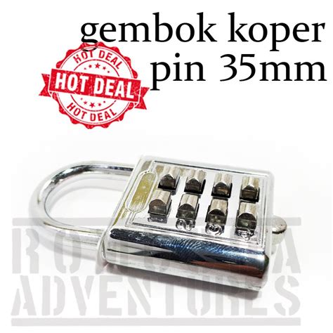 Jual Gembok Pin Angka 35mm 4 Digit Gembok Tas Koper Travel Anti Maling