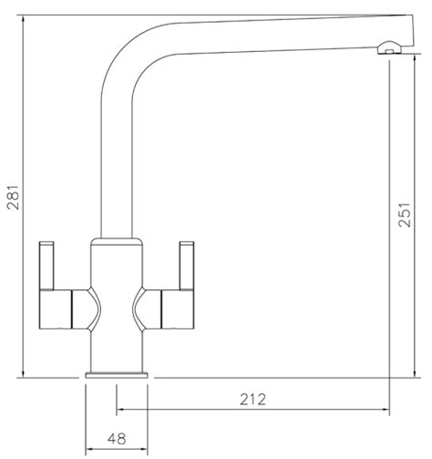 Althia Monobloc Kitchen Tap Chrome Abode Ab At