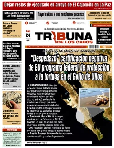 BAJA CALIFORNIA SUR RESUMEN DE NOTICIAS DE BAJA CALIFORNIA SUR DEL