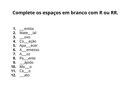 R Ou Rr Planos De Aula 3º Ano Língua Portuguesa