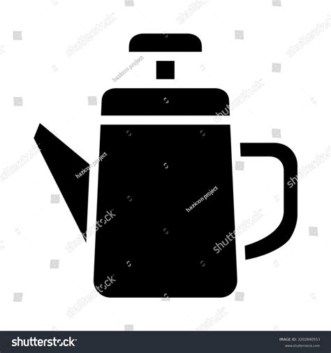Teapot Symbol Icon Vector Illustration Stock Vector Royalty Free