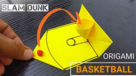 Easy Origami Mini Toy Basketball Moving Paper Toys Diy Basketball Arcade Game Origami Toy