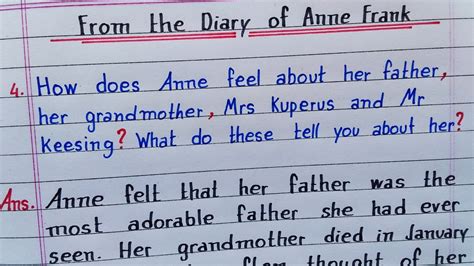 How Does Anne Feels About Her Father Her Grandmother Mrs Kuperus