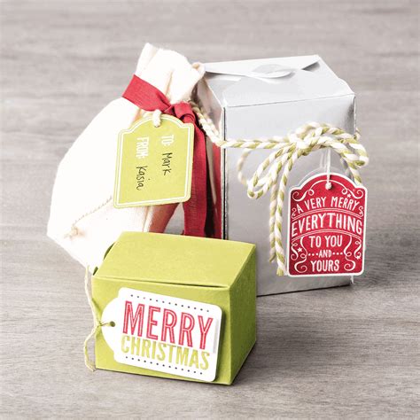 Tied To A Mini Muslin Bag Or Attached To A Small Gift Box The Merry