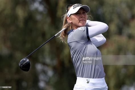 Jessica Korda Of The United States Hits Her Tee Shot On The Second ニュース写真 Getty Images