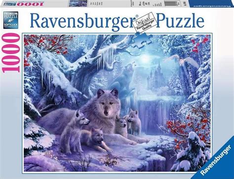 Ravensburger Puzzle Pi Ces Famille De Loup Hiver