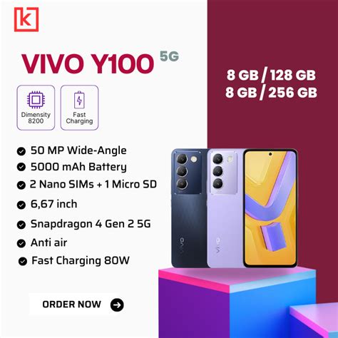 Jual Vivo Y100 5G RAM 8GB 128 GB 8 GB 256 GB Shopee Indonesia