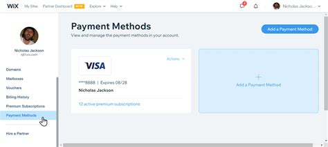 Managing Your Payment Methods For Wix Services Help Center Wix