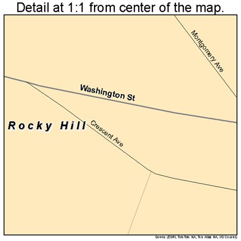 Rocky Hill New Jersey Street Map 3464320