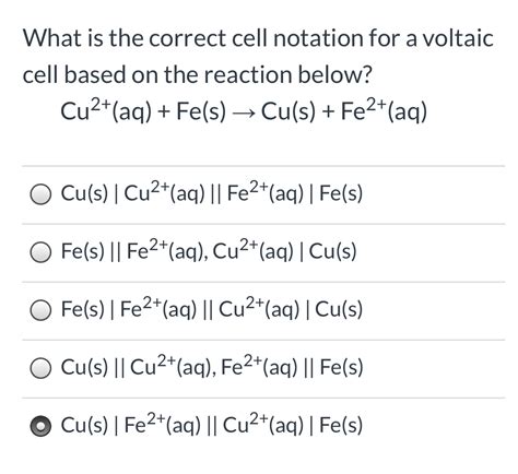 Answered: What is the correct cell notation for a… | bartleby