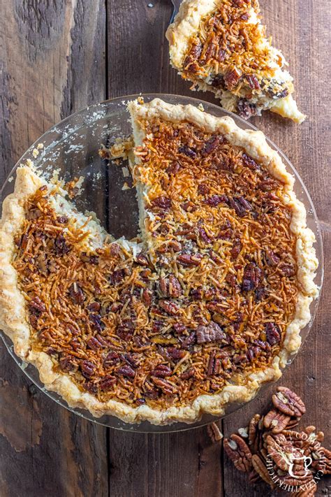 Bourbon Coconut Custard Pecan Pie Catz In The Kitchen