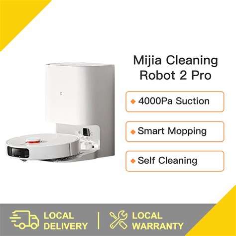 Xiaomi Mijia Self Cleaning Robot Vacuum Mop Pro Mop Pro Auto Lifting