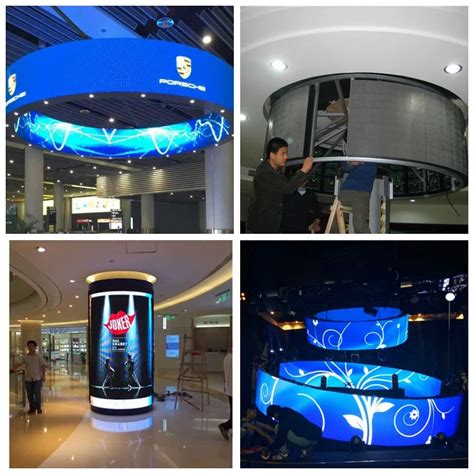 P4 Curved Cylindrical Led Display P4 Led Column Buy P4 Cylindrical