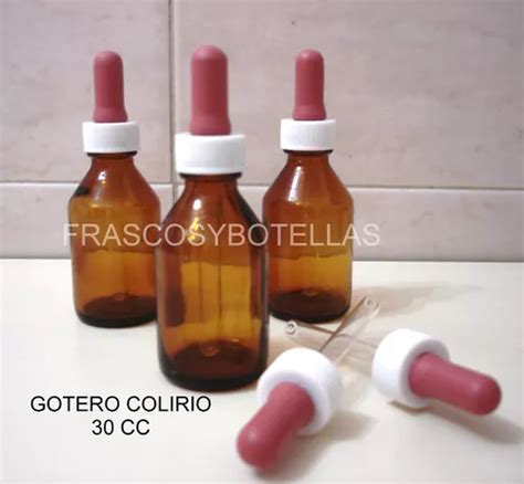 Frasco Colirio Gotero Cc Con Tetina De Vidrio X En Venta En