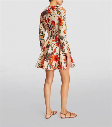 ZIMMERMANN Floral Ginger Mini Dress Harrods CL