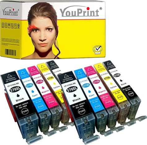 Youprint Lot De 7 Cartouches D Encre Pour Imprimante Canon MG7700