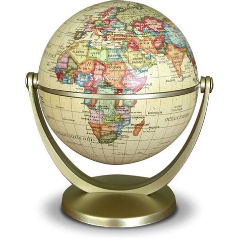 Mini Globe De Carte Du Monde Vintage Brun Globe Ducatif Pour