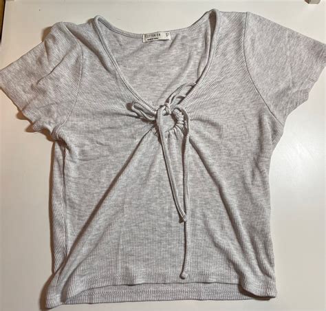 grey top womens fashion tops blouses  carousell