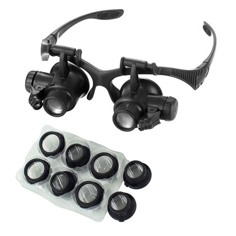 10x15x20x25x Lens Observation Head Wearing Magnifier Glasses Loupes With Led Lazada Ph