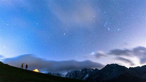 星空 旅行 宿营 高山 4k风景壁纸3840x2160 千叶网