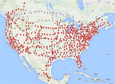 Tesla Charging Stations Locations Map