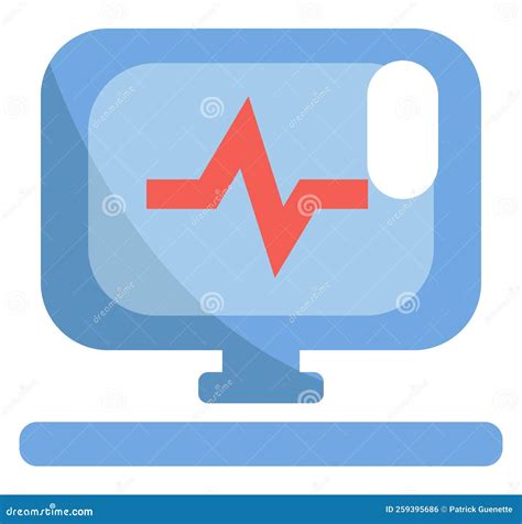 Health Monitor Icon Stock Vector Illustration Of Icon 259395686