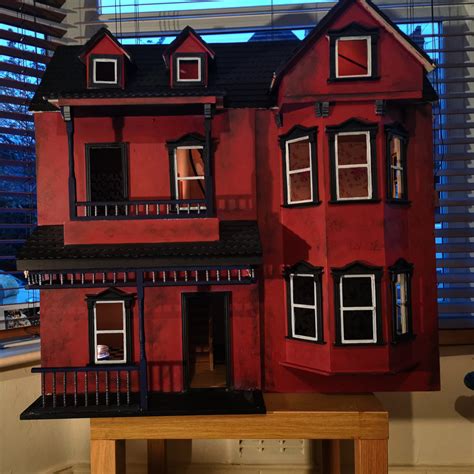 Progress On My Gothic Dolls House Getting Ready For Christmas