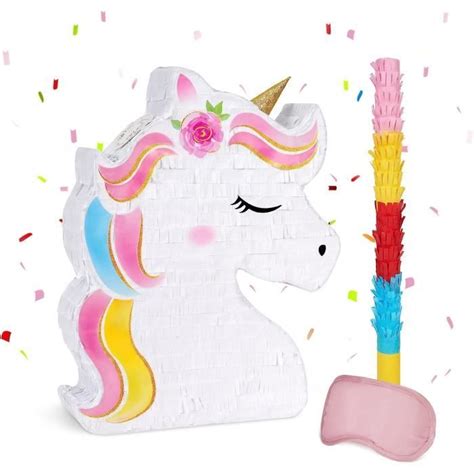 Licorne Pinata Fournitures De F Te Licorne Ensemble Pinata Bundle