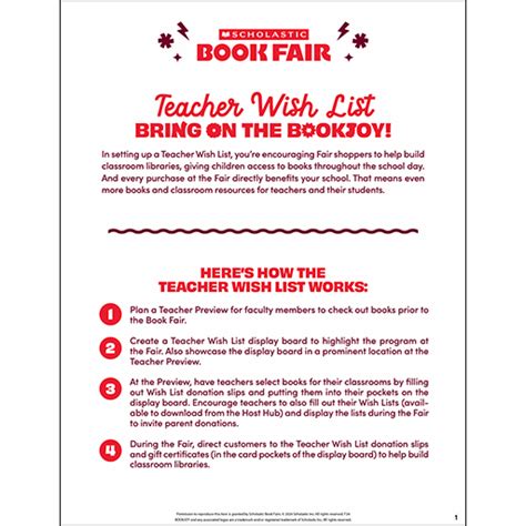 Book Fair Promo Guide Scholastic Book Fairs Worksheets Library