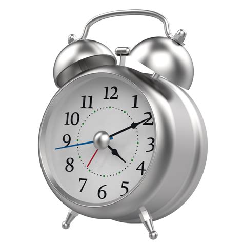 Alarm Clock Isolated Background 3d Rendering Illustration 37375074 Png