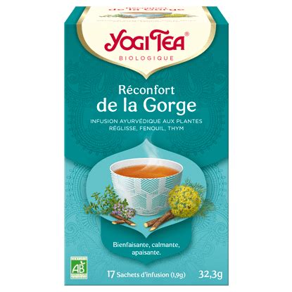 Infusion Bio R Confort De La Gorge De Yogi Tea Infusion Ayurv Dique