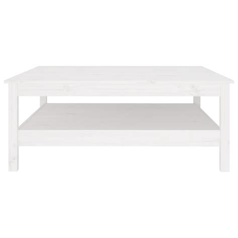 Gototop Table Basse Blanc X X Cm Bois Massif De Pin A