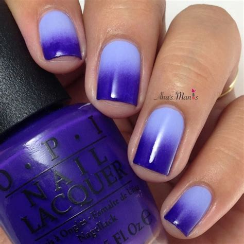 Ana's Manis: Purple gradient nails