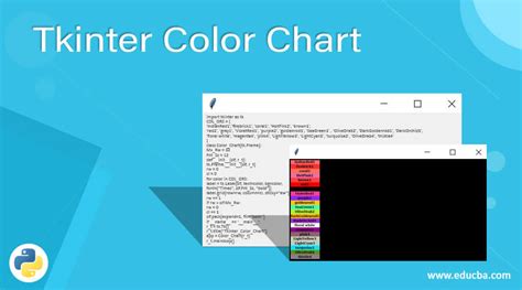 Tkinter Color Chart | How to Create Color Chart in Tkinter?