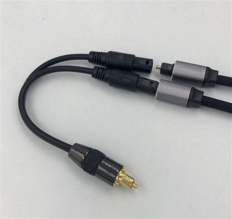 1 In 2 Out Spdif Digital Optical Toslink Cable Splitter Bonestec