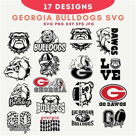 Georgia Bulldog svg, Bulldog mascot svg, Georgia Bulldogs lo | Inspire ...