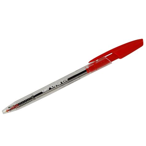 Stylo Bille Bic Cristal Clic Rouge Stylo Bille Bic Rouge Crystal