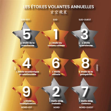 Les étoiles volantes 玄空飛星 annuelles pour 2021 Johann Bauer