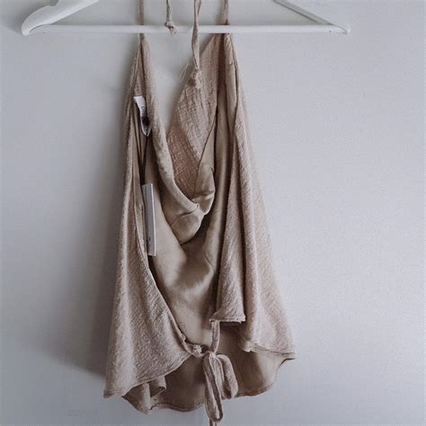 DISSH WOMENS BACKLESS NUDE TIE UP HALTER TOP SIZE Depop