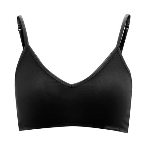 Ekohelsinki Soft Bras Black Organic Cotton By Living Crafts