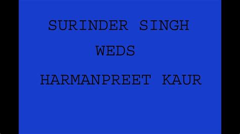 India Fun Tv Live Wedding Ceremony Surinder Singh Weds Harmanpreet