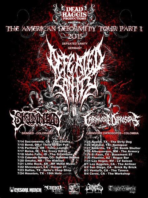 Defeated Sanity Announce US Tour Heavy Blog Is Heavy Heavy Blog Is